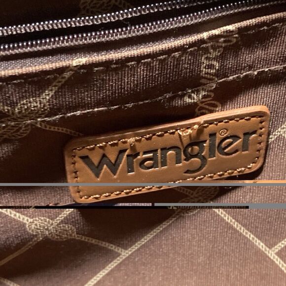 Wrangler Southwestern Small Crossbody Tote Bag Green Western WG2203-8120S STQ - Picture 9 of 12